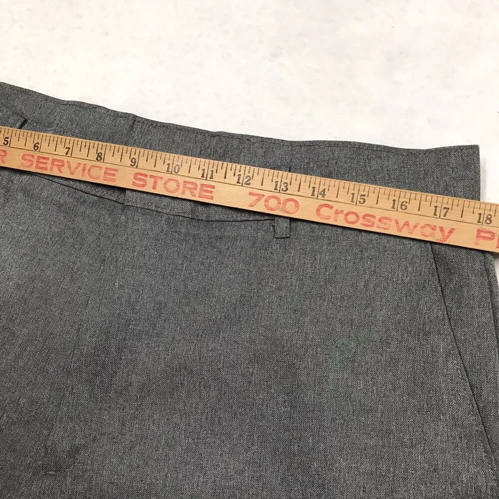 Vintage 80s LEVIS Action Slacks Pant Men 36x30 Gray Polyester Retro Disco Dacron